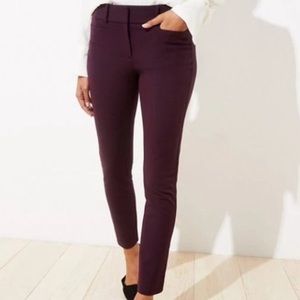 Loft Twill Skinny Ankle Pants - New with Tags